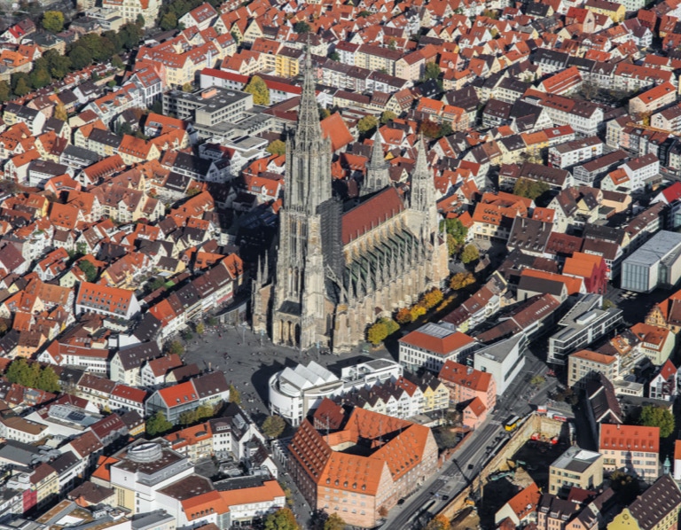 Luftbild Ulm, Luftbildfotografie